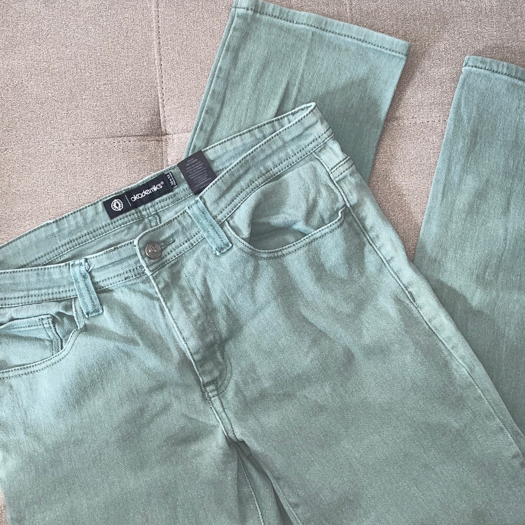 Akademiks Green Straight Men Jeans